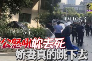 老公怒吼你去死嬌妻真的跳下去