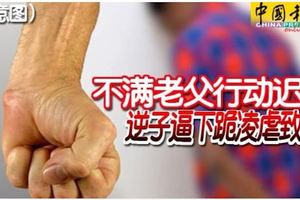 不滿老父行動遲緩逆子逼下跪凌虐致死