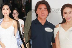 46歲朱茵穿吊帶裙撞上47黎姿，終於見識了保養和不保養的差距!