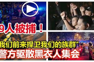 「我們前來捍衛我們的族群」！？警方驅散黑衣人集會，至少9人被捕！興都廟恢復平靜！