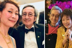 56歲葉童曬與老公合影，難掩皺紋優雅老去，結婚多年仍親密無間！