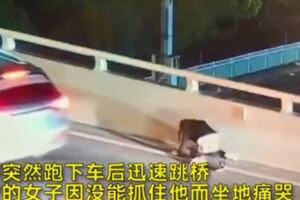 跟同學吵架又被罵！兒直接「衝下車」跳橋亡母捶地爆哭