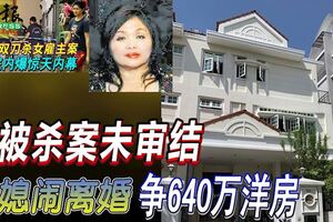 母被殺案未審結兒媳鬧離婚爭640萬洋房