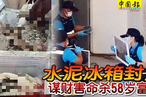 水泥冰箱封屍謀財害命殺58歲富女