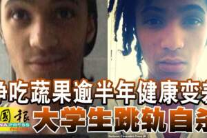 淨吃蔬果逾半年健康變差大學生跳軌自殺