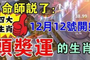 12月12號開始頭獎運的生肖