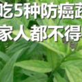 多吃5種防癌蔬菜，一家人都不得癌