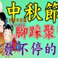 9月13號（中秋節）開始腳踩聚寶盆，橫財發不停的生肖