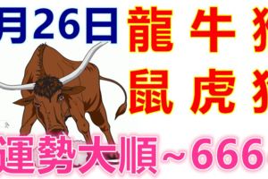 4月26日生肖運勢_龍、牛、猴大吉