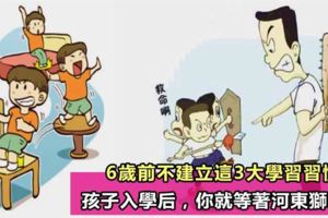 6歲前幫孩子建立這3大學習習慣，否則孩子入學後，家長會備受煎熬