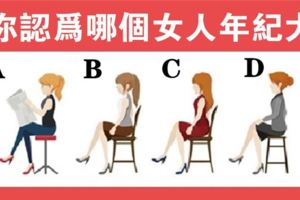 測試：你認為哪個女人年紀大？測你的全面性格！