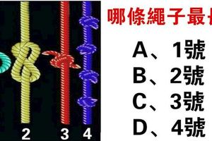 心理測試：哪條繩子最長？測你獨有的人格特點！