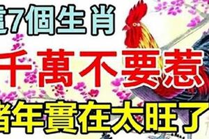 這七個生肖千萬不要惹，2019年他們實在太旺了