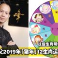 蘇民峰師父2019年「豬年」12生肖運勢完整版！這些生肖明年運勢超好的！