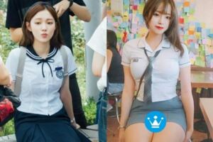 緊出新高度！韓國女高中生制服「上緊下短」…腰簡直逼死胖子！