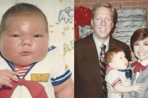 35年前那個出生14.5斤轟動全美國的巨嬰，現在成了這樣，網友：辛苦媽媽了！