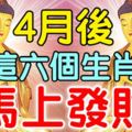 4月後，這六個生肖破財運已過，馬上發財！