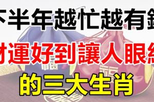 這三大生肖下半年越忙越有錢，財運好到讓人眼紅！