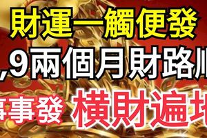 財運一觸便發！3大生肖，8、9兩個月財路順、事事發，橫財遍地