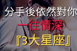 分手後依然對你『一往情深』的星座男