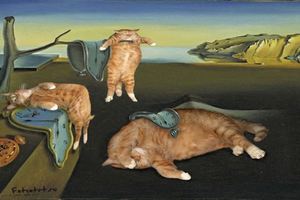 現代藝術家告訴你當貓貓混入世界名畫時的爆笑變化