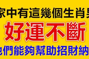 家中有這幾個生肖男好運不斷，他們能夠幫助招財納福