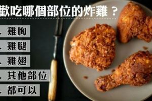 準炸了！喜歡吃哪個部位的炸雞？看出你的真實個性！