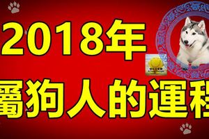2018年屬狗人的運程