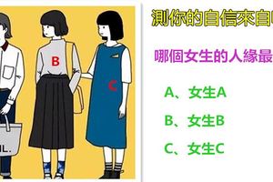 心理測試：哪個女生人緣最好？測你的自信來自哪裡