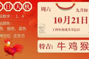 10月21日生肖運勢_牛、雞、猴大吉