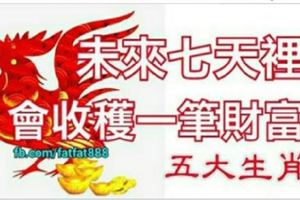 未來七天裡，會收獲一筆財富的五大生肖！（有你嗎？）