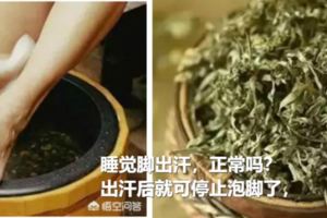 艾葉泡腳後晚上睡覺腳出汗，正常嗎？出汗後就可停止泡腳了，