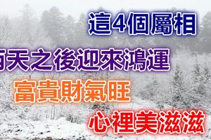 這4個屬相兩天之後迎來鴻運！富貴財氣旺，心裡美滋滋