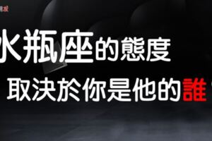 水瓶座這人很簡單：「對喜歡的人好的沒底線、討厭的人什麼都是底線！」我的態度，取決於你是我的誰！