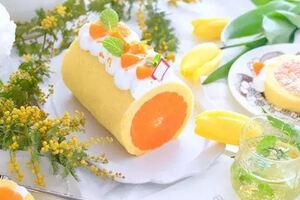 日本超火的爆汁橘子蛋糕卷將整個橘子卷進蛋糕切開美炸天!