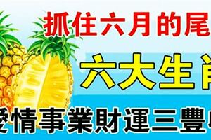 6月最後幾天，6大生肖財運還能再翻一倍，愛情事業財富三豐收