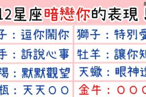 「好喜歡你知不知道？」十二星座就是這樣「暗戀」你！獅子愛現太明顯，天蠍的「眼神」就足以說明一切！