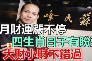 8月財運漲不停，大財小財不錯過，四生肖日子有盼頭