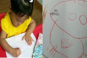 幼兒繪畫作品--蘊藏運動與心理發展水平