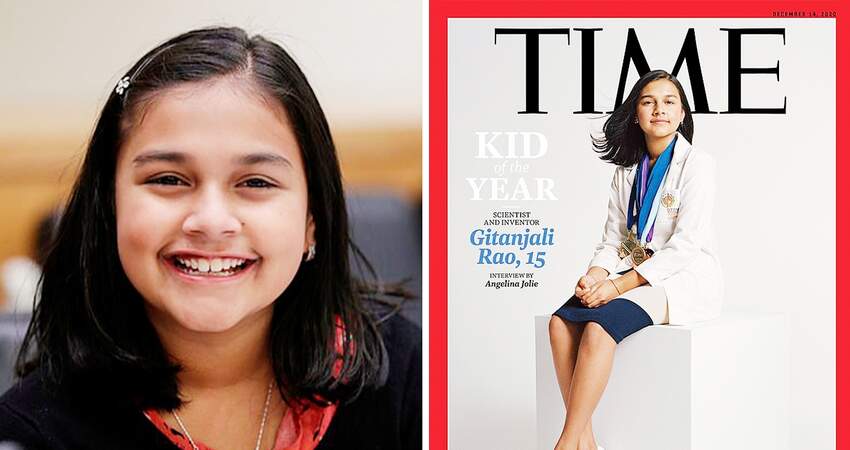 首位「年度風雲兒童」！　15歲印度裔「少女科學家」登《時代》封面：靠智慧獲選！