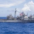 人民日報》美國海軍軍艦穿越台灣海峽中國外交部回應
