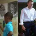 繪畫小神童！非洲11歲男孩「現場畫法國總統」　2小時後成果超驚豔：全世界都看到他了！