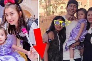 咘咘遊迪士尼換上「超萌公主服」照曝光！但網友焦點卻全在「梧桐妹的腳！」...