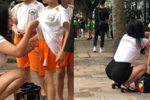 正妹幼稚園老師身材超夢幻，地方爸爸暴動搶接送上學！