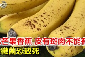吃芒果香蕉皮有斑肉不能有！染黴菌恐致死