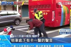 影/遊覽車輾斃單車翁司機：沒看到人…