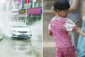 開車了不起？看見地上有水還濺別人一身！女孩記下車牌之後...做了「一件事」讓司機永生後悔...！