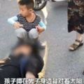 騎士車禍倒地7歲童蹲地為他擋太陽