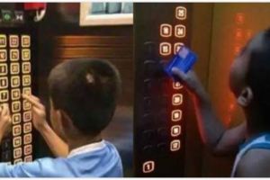 這個媽媽眼看7歲兒子「亂按電梯」被陌生人責罵，當場就摟住兒子然後對著大家說出「這些話」…