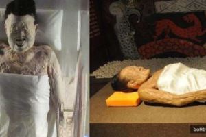 這具2100年前的木乃伊出土後竟然「還有一頭黑髮」，當科學家觸碰它的皮膚時更是傻眼了！